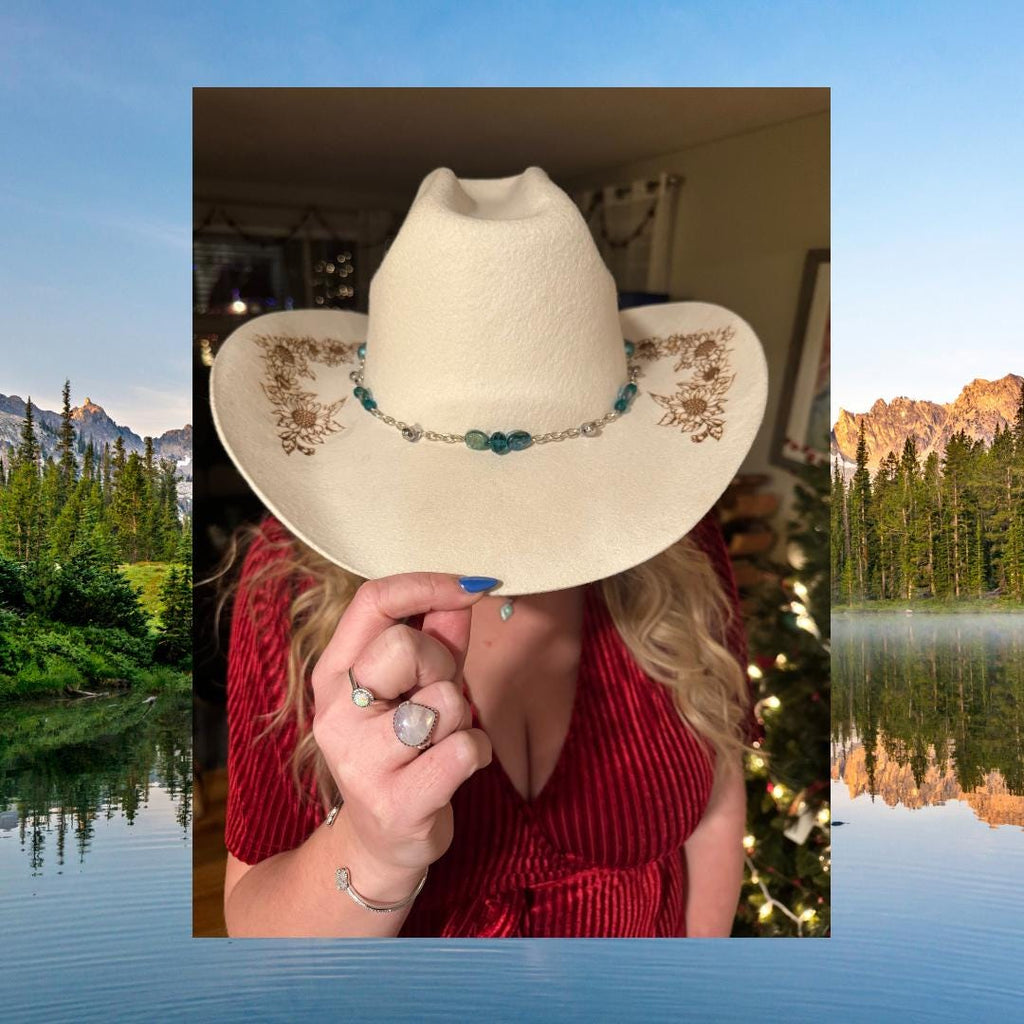 Pyrography/ Burned hats, unique designs.