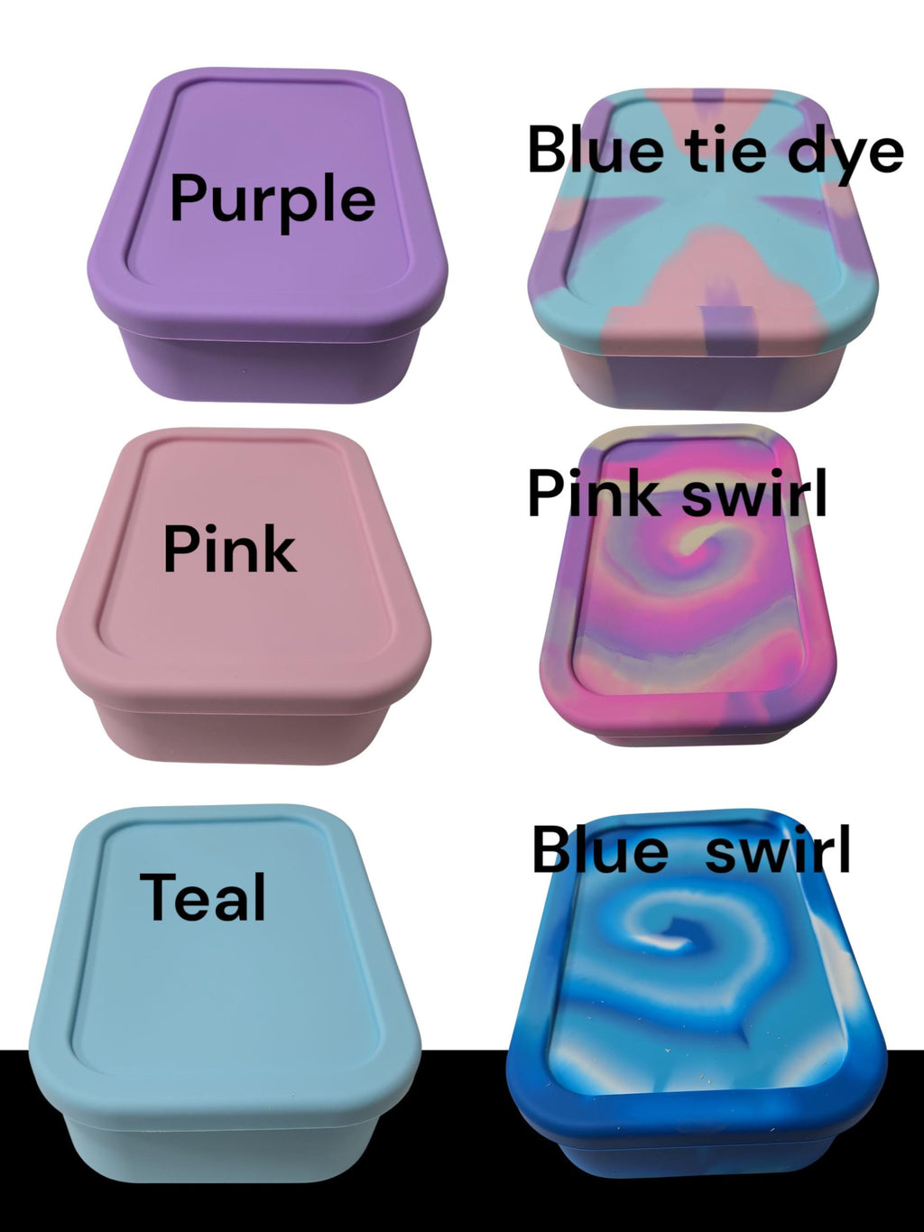 Virtually indestructible silicone bento box, made from recycled plastic