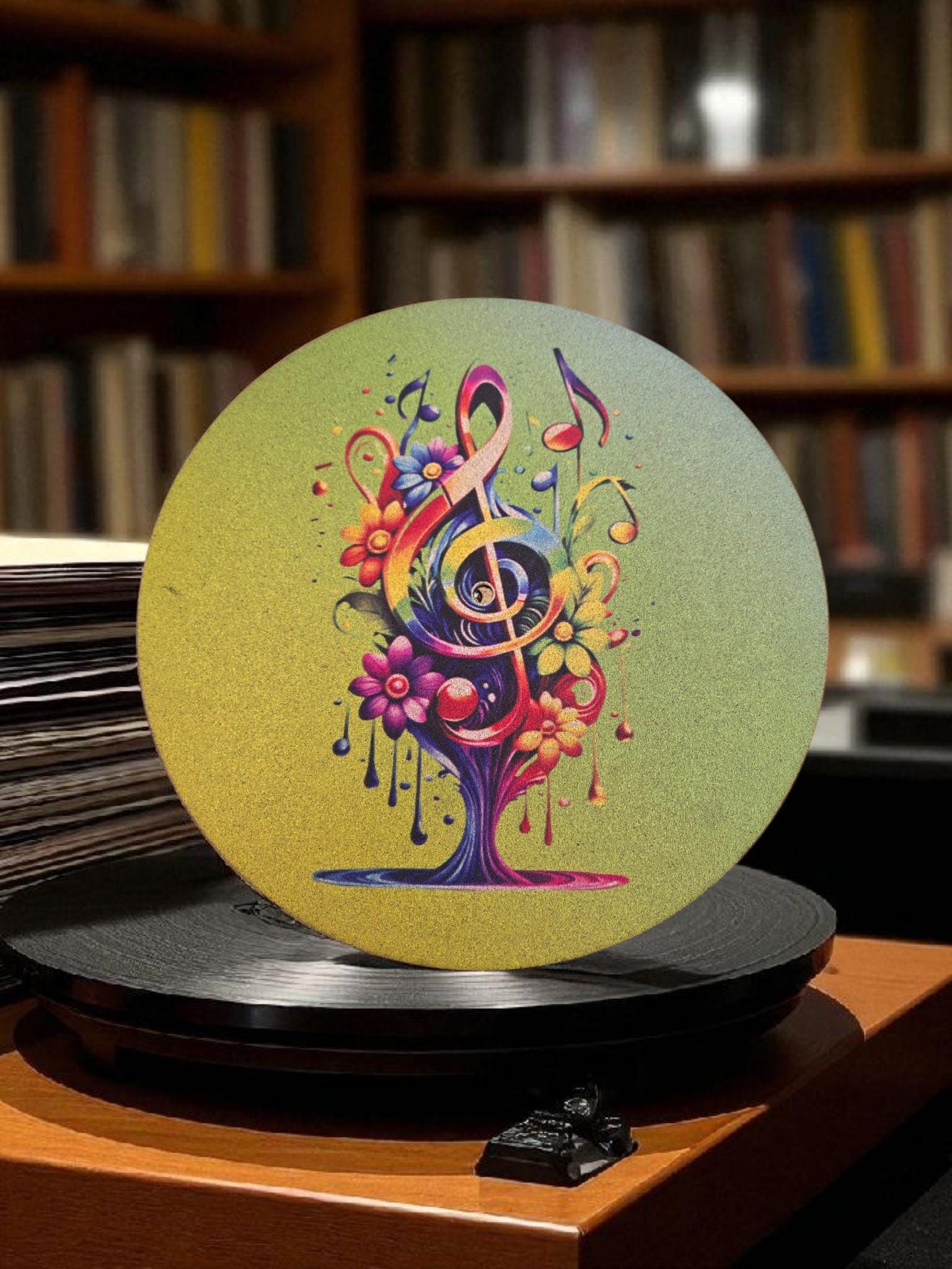 Turntable anti static mats, colorful and unique, improves sound quality
