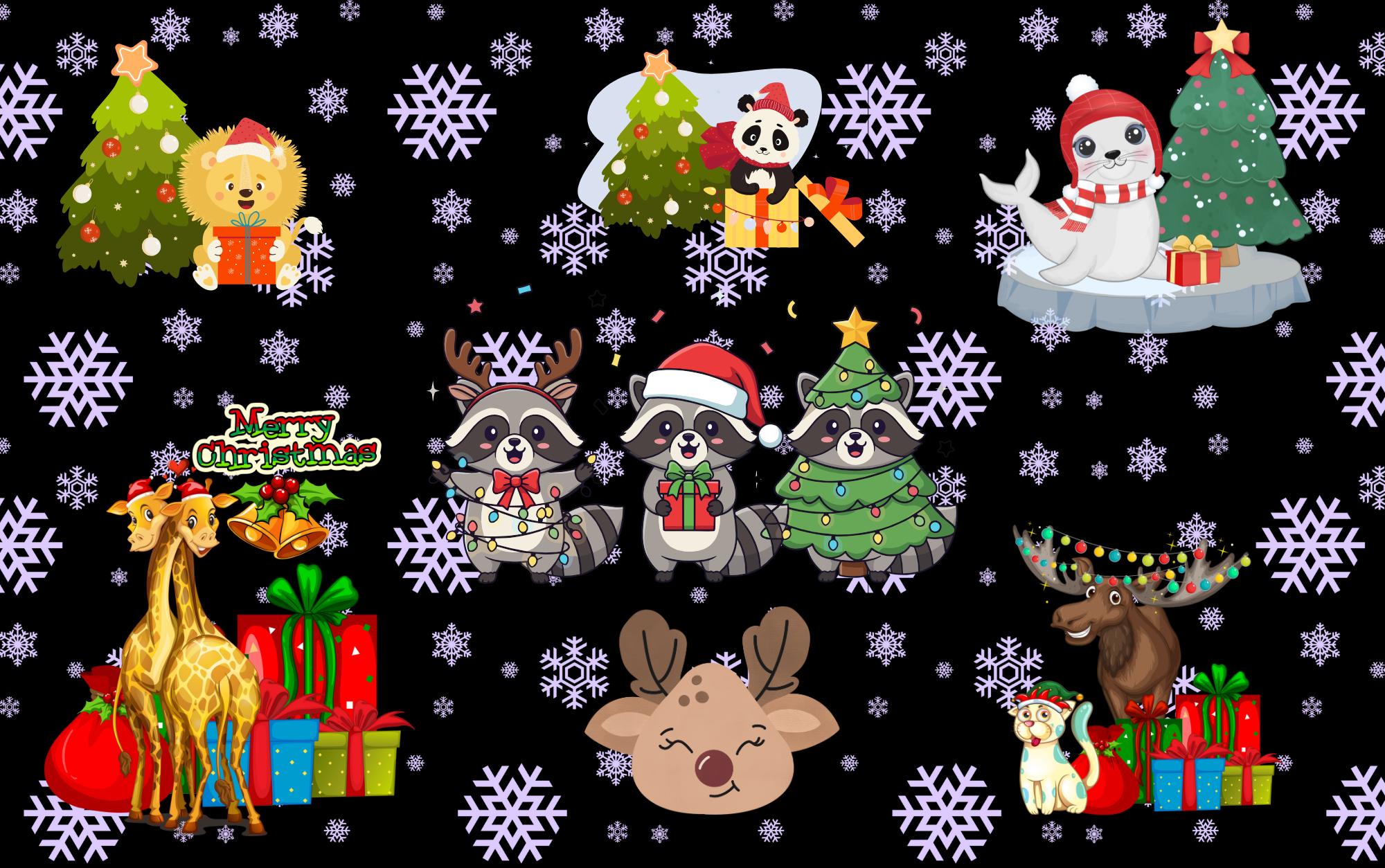 21oz Shimmer Glass Christmas Cup – UV Printed , Bamboo Lid & Straw