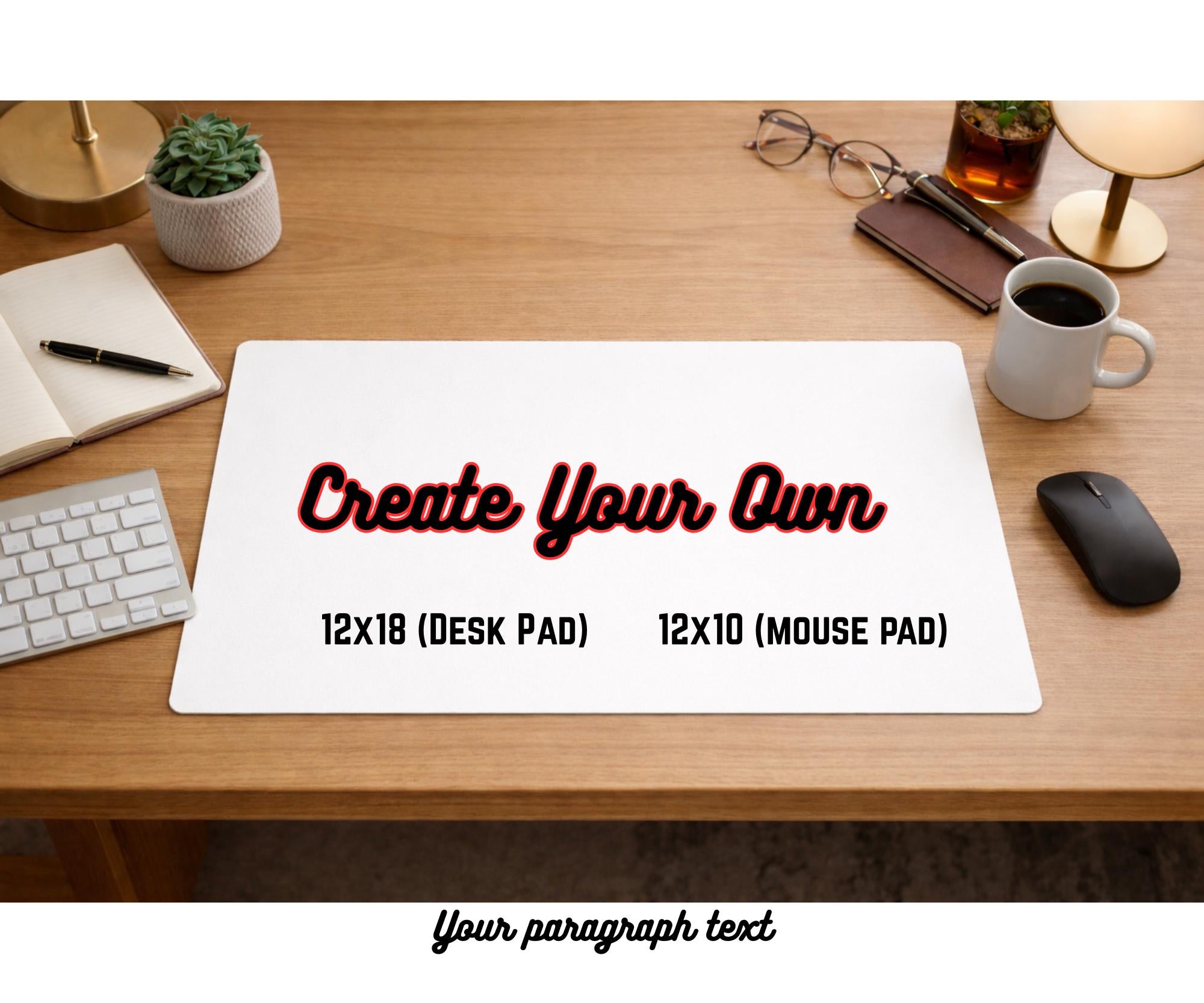 Custom Photo Desk Pad: Personalized Gift, 12x19 Inch